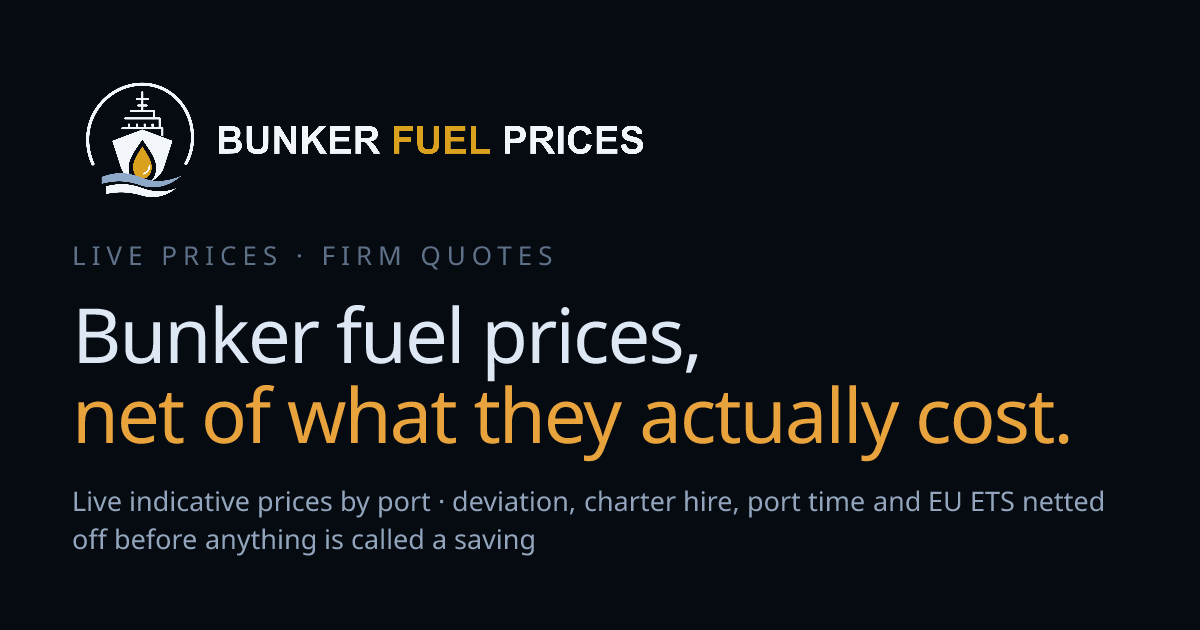 Vancouver bunker prices — VLSFO, HSFO & MGO today
